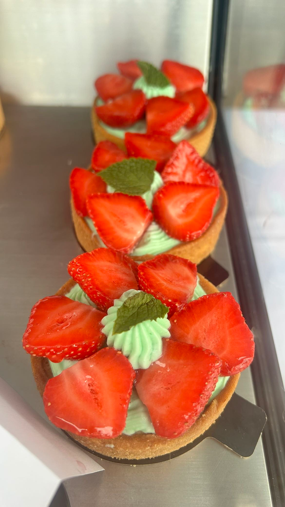La Tarte fraise-menthe